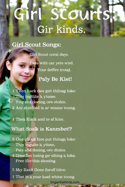 Girl Scout Songs for Meetings