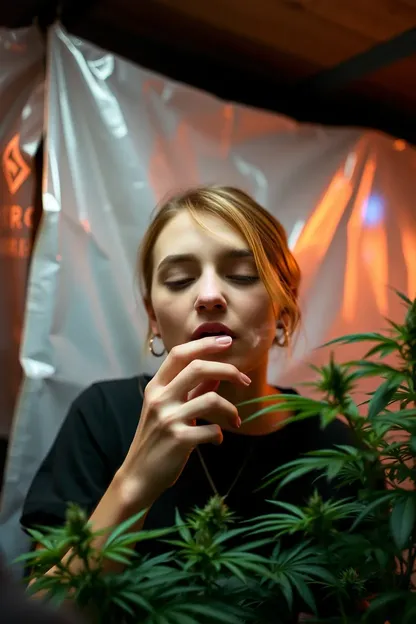 Girl Smoking Weed with Arp Photo