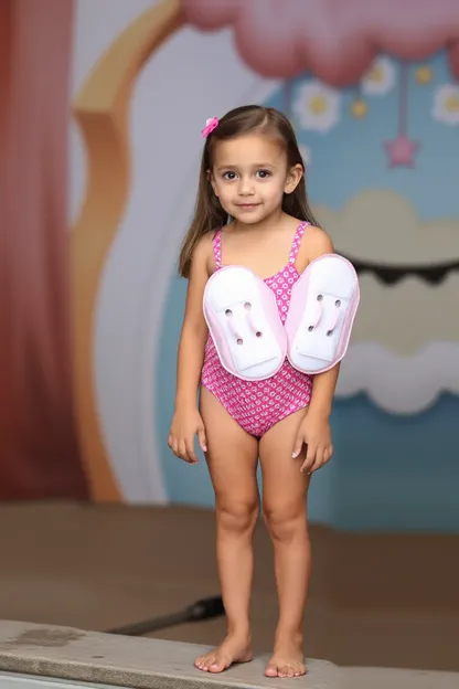 Girl Swimsuits with Pads for Water Sports and Games