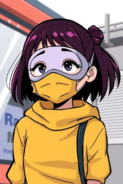 Girl Wears Webtoon Mask for Mysterious Reasons