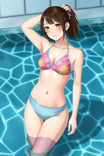 Girl in Swim Suit AI: Fashionable AI Model