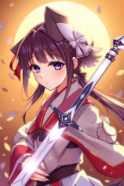 Girl with Silver Sword in Anime