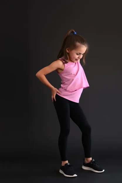 Girls' Athletic Leggings for Fitness and Comfort