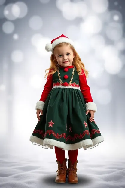 Girls' Christmas Dress for Holiday Season