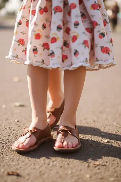 Girls' Feet Under the Microscope