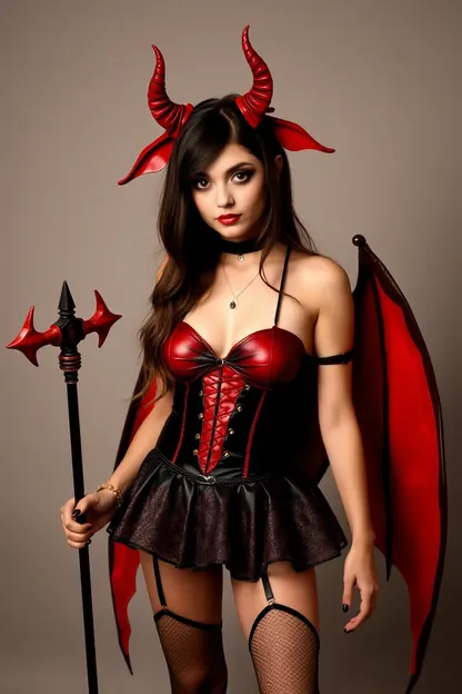 Girls Devil Costume for Halloween Party Ideas