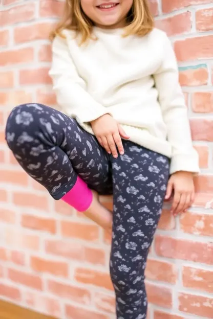 Girls Fleece Lined Leggings for Winter