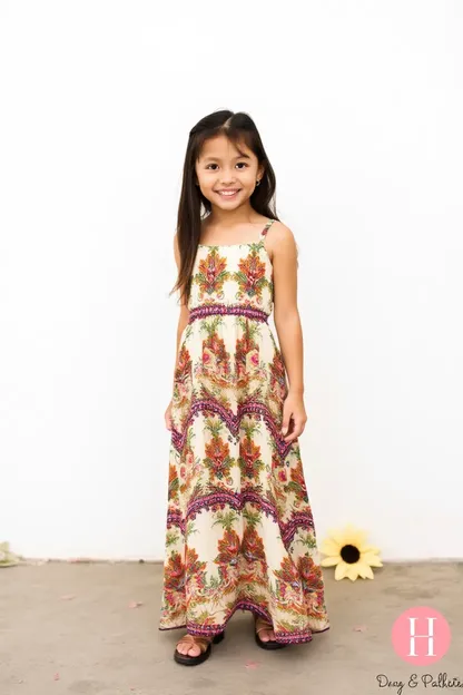 Girls Maxi Dress for Summer Fashion Trends