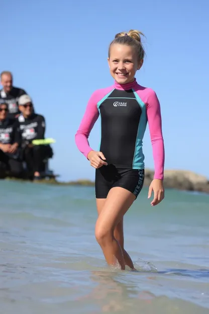 Girls Rash Guard for Water Sports Fun