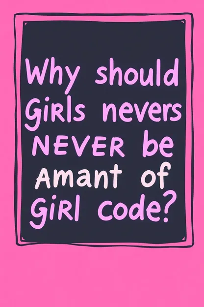 Girls Should Not Be Left Out of Code