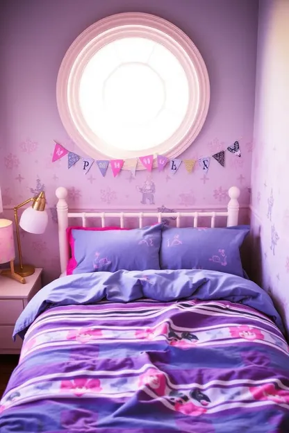 Girls Twin Bed for Younger Sisters to Share