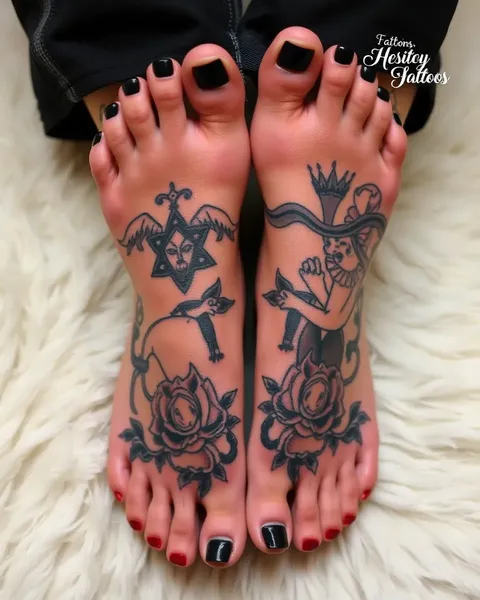 Girly Foot Tattoos Inspiration for the Fashionably Brave