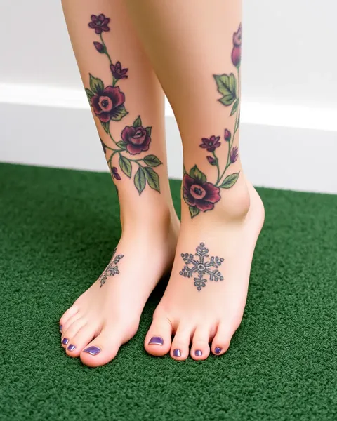 Girly Foot Tattoos for the Bold and Beautiful