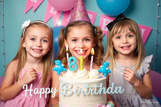 Girly Happy Birthday Pictures with Beautiful Cake Designs