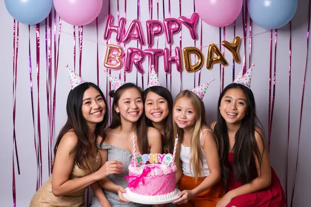 Girly Happy Birthday Pictures with Sparkly Cakes