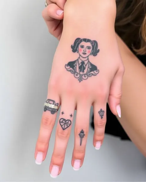 Girly Pretty Hand Tattoos for Cool Style