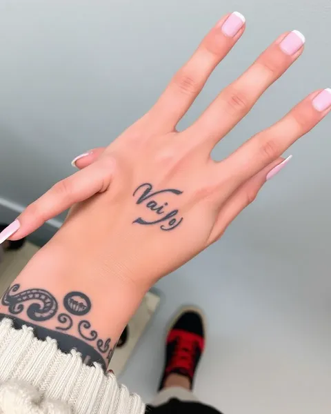 Girly Pretty Hand Tattoos for Lovely Inspiration