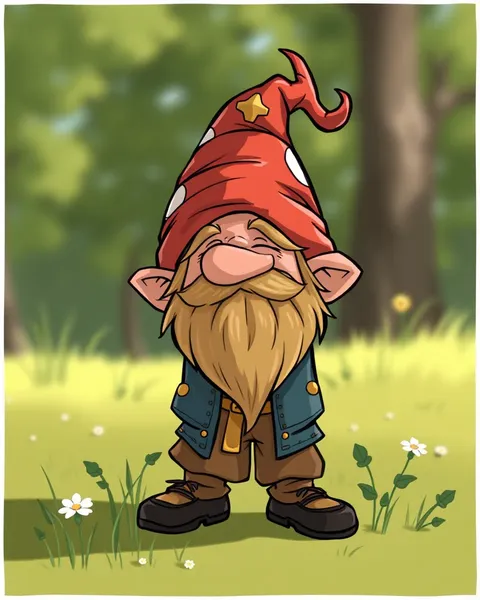 Gnome Cartoon Images: Adorable Cartoon Drawings of Gnomes and Their Adventures