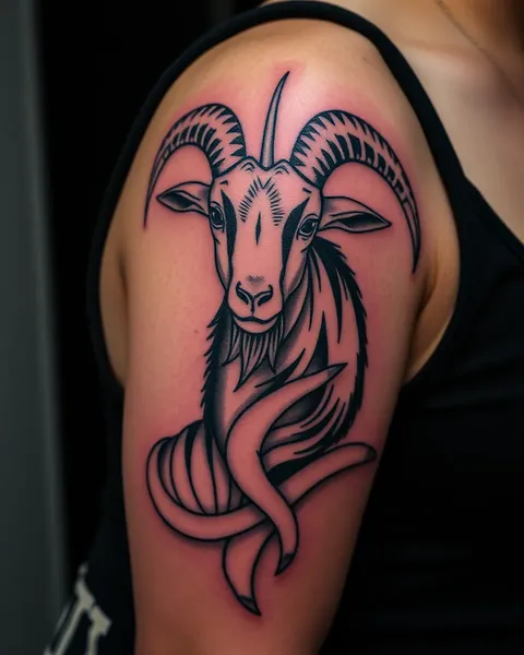 Goat Tattoo: Unique Goat Body Artwork