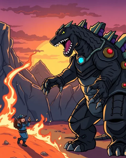 Godzilla Cartoon Images: A Collection of Iconic Monster Pictures