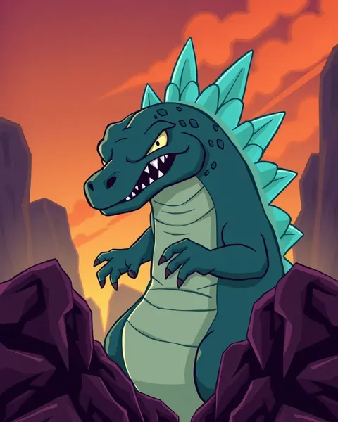 Godzilla Cartoon Images: Classic Cartoon Scenes of the Beast