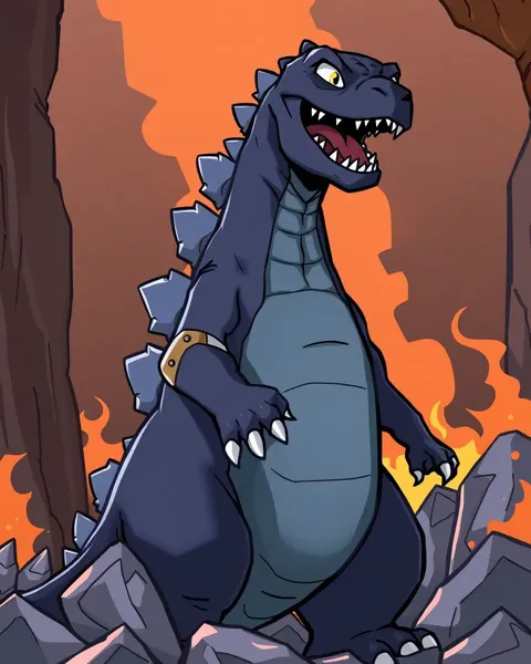 Godzilla Cartoon Images: Legendary Cartoon Scenes of the King