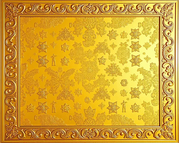 Gold Border Png Image Design