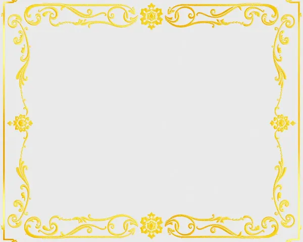 Gold Border Png Photo Frame