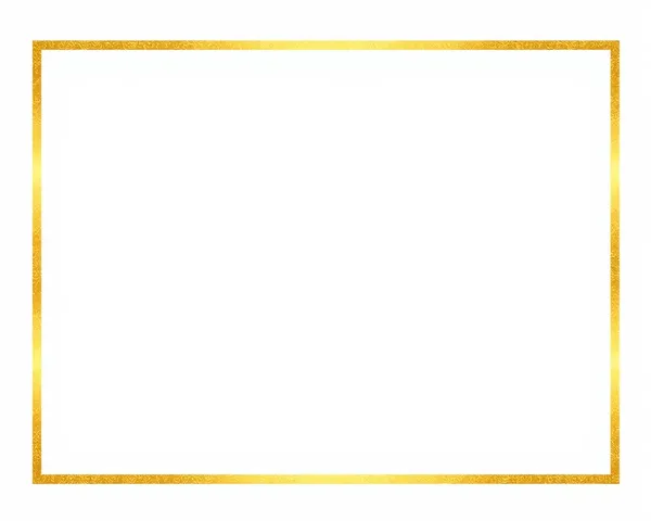 Gold Border Png Vector with Gold Line Design