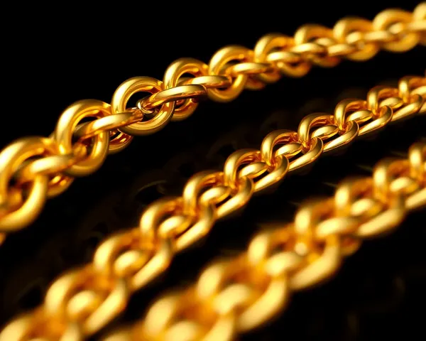 Gold Chain Png Background for Wallpaper