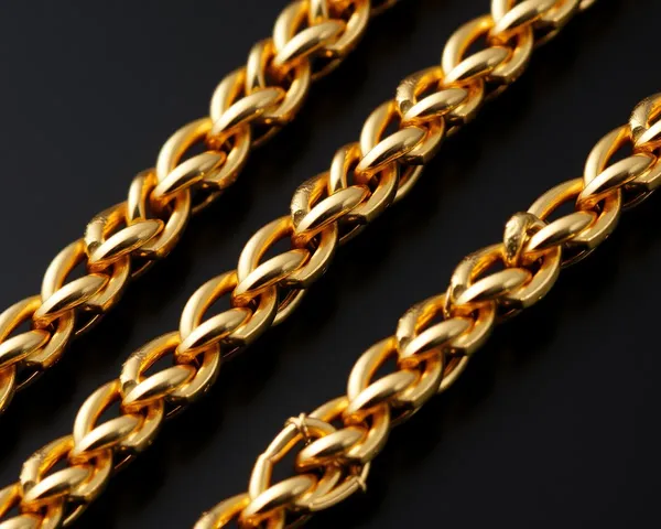 Gold Chain Png Image for Editing