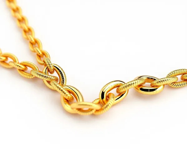 Gold Chain in PNG File Format