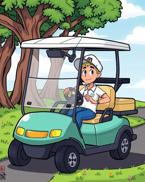 Golf Cart Cartoon Images Collection Found Online