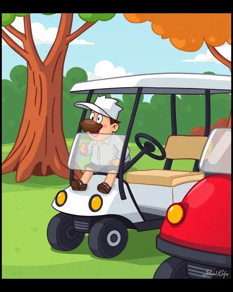 Golf Cart Cartoon Images for Commercial Use Free