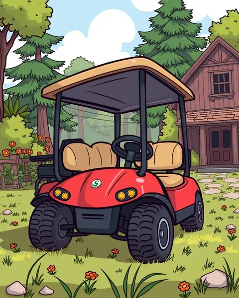 Golf Cart Images Cartoon: Golf Cart Cartoon Pictures Download