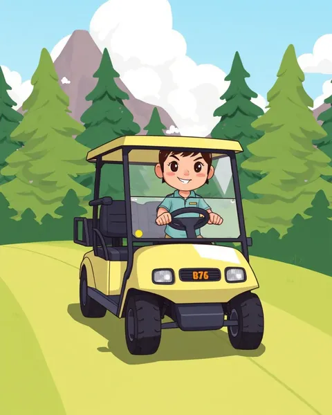 Golf Cart Images Cartoon: Golf Cart Cartoon Pictures Online