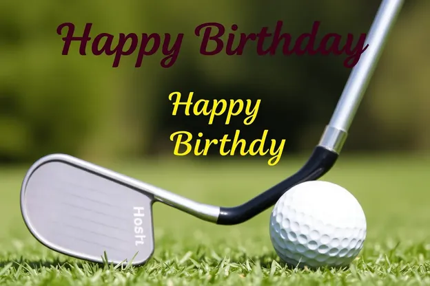 Golf Happy Birthday Images for Golf Course Fun