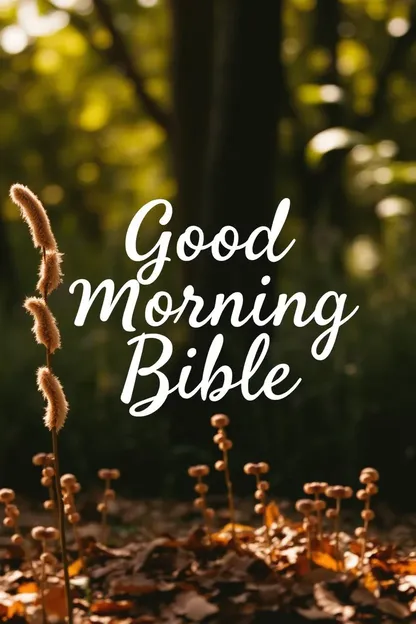 Good Morning Bible Images for Spiritual Inspiration