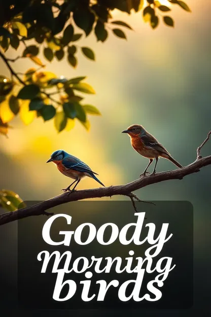 Good Morning Birds Images for Lovely Morning Scenes