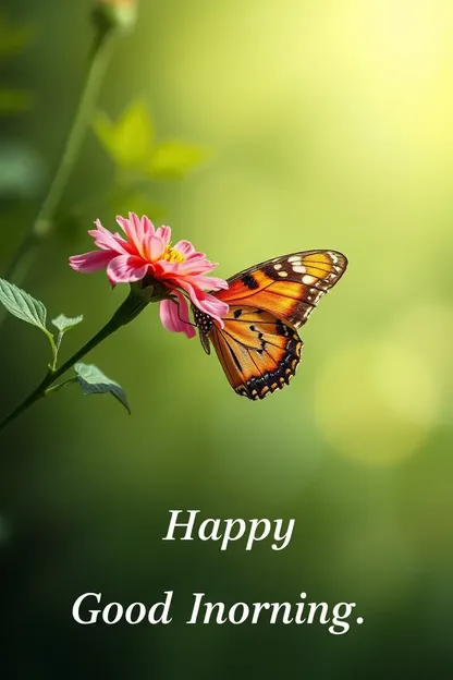 Good Morning Butterfly Images for Joy