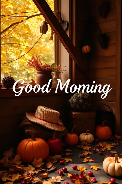 Good Morning Fall Season Image Collection