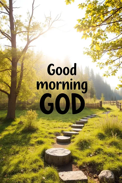 Good Morning God's Picture with Peaceful View