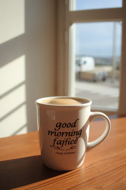 Good Morning Image with Coffee Joy