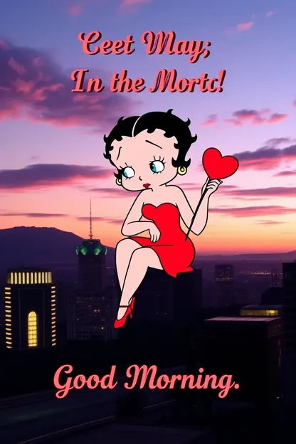 Good Morning Images Featuring Betty Boop Character