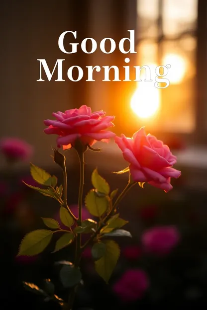 Good Morning Images and Fresh Roses