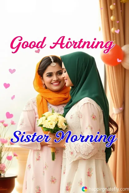 Good Morning Images for Lovely Sister