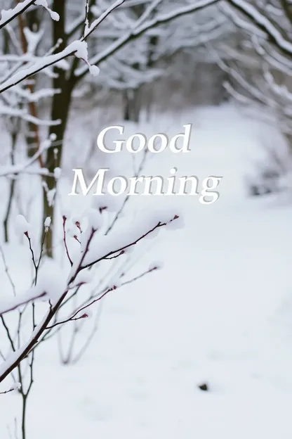 Good Morning Images in Winter for a Fresh Start Daily