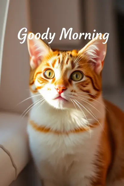 Good Morning Images of Happy Cats