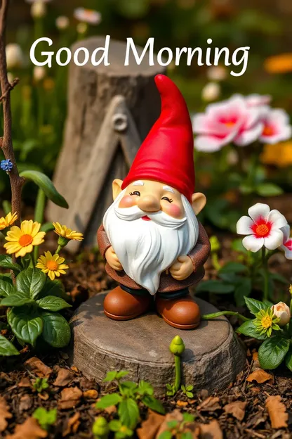 Good Morning Images of Happy Gnome