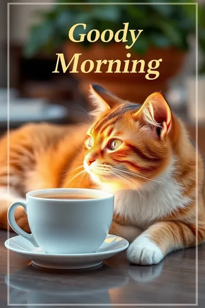 Good Morning Images of Lovely Cats